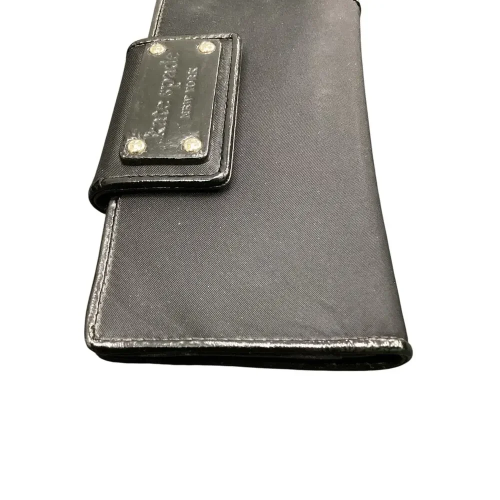 Kate Spade Wallet Women’s 1 Size Leather Interior &Nylon Exterior Foldable Black